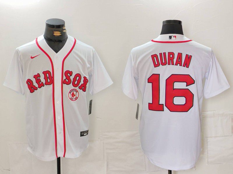 Men Boston Red Sox #16 Duran White Game 2024 Nike MLB Jersey style 3->boston red sox->MLB Jersey